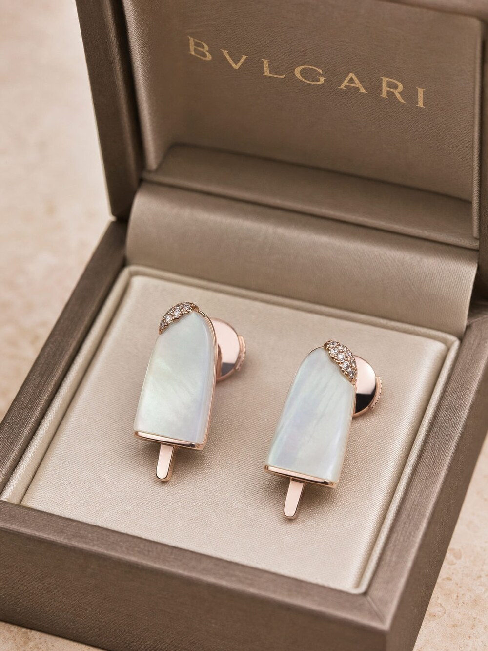 Bulgari Refined Statement Earrings Style 7 | New with Box - Picture 3 of 9
